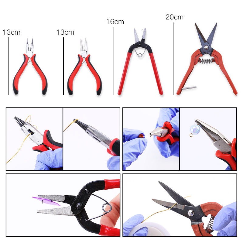 1 Kìm Mũi Thép Carbon Làm Trang Sức Thủ Công