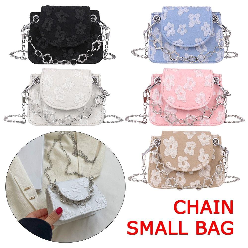 Túi Đeo Chéo Nhỏ Xinh Phối Quai Xích Thời Trang Đơn Giản 1