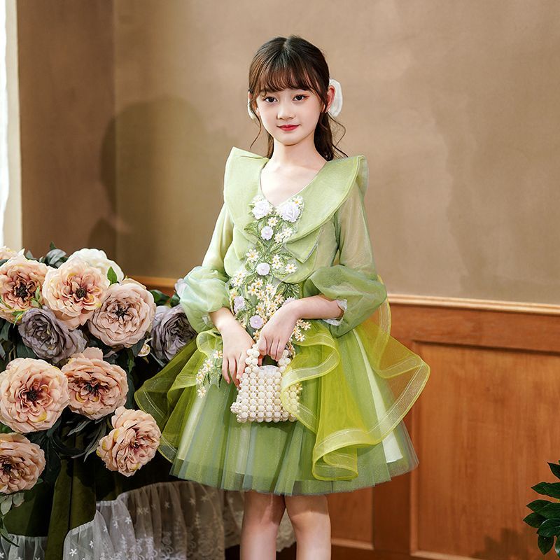 Đầm Biểu Diễn Piano Đẹp Mắt Cao Cấp Cho Bé Gái