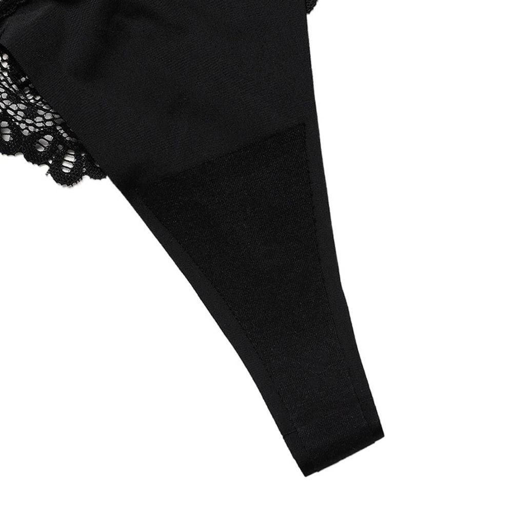 OCEANMAP Quần Lót Lụa Phối Ren Màu Sắc Đơn Giản Quyến Rũ Dành Cho Nữ