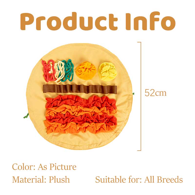 HamshMoc Đồ Chơi Thảm Lông Nhung Mềm Mại Giải Tỏa Căng Thẳng IQ Hỗ Trợ Huấn Luyện Cún Cưng