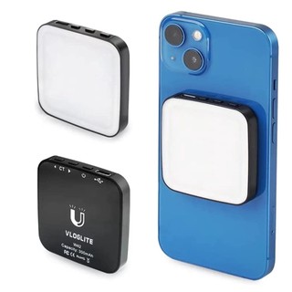 Đèn Selfie từ tính Mini có kẹp Đèn LED Cube có thể sạc lại Vlog Tương thích với MagSafe cho IPhone Android