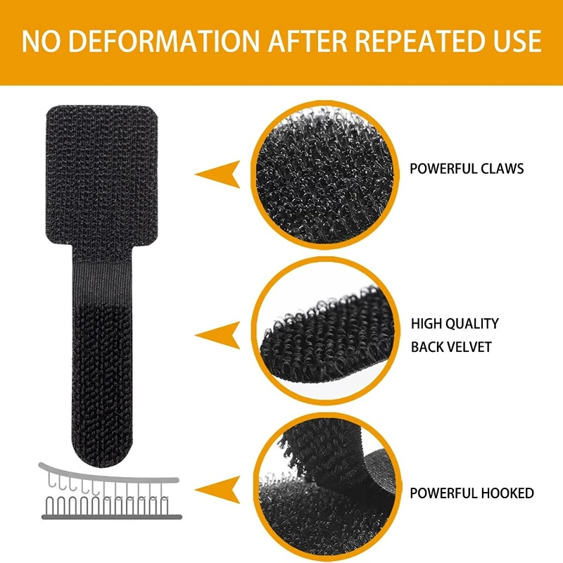 Dụng Cụ Quấn Dây Cáp Tai Nghe Bằng Nilon Tự Dính Thông Dụng Có Thể Tái Sử Dụng