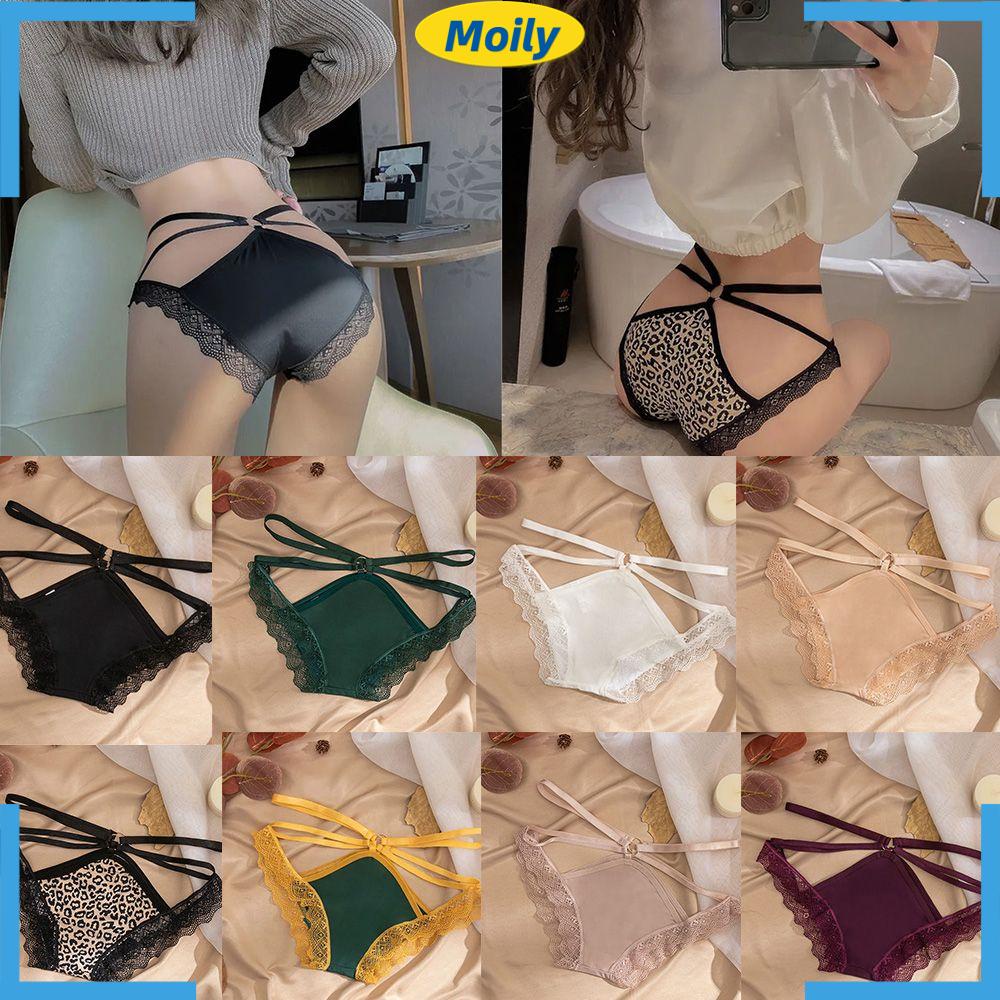Quần Lót Dây Mềm Mỏng Màu Trơn Lưng Thấp Gợi Cảm Cho Nữ
