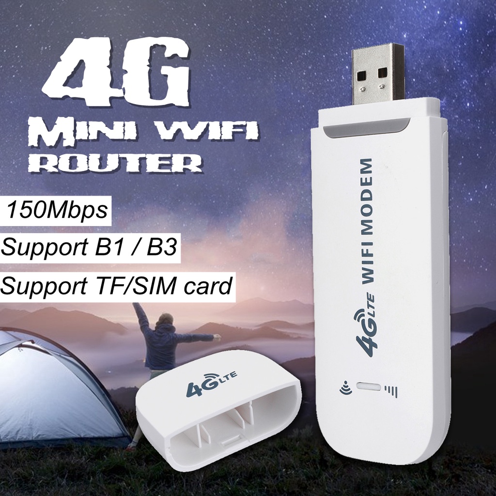 Dcom 3G 4G Bộ định tuyến không dây 4G LTE USB Dongle 150Mbps Bộ chuyển đổi WiFi không dây