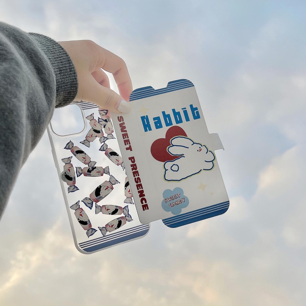 Ốp Điện Thoại Silicon Tpu Mềm Trong Suốt Chống Rơi In Hình Thỏ Dễ Thương Cho iPhone 11 12 13 14 PRO MAX