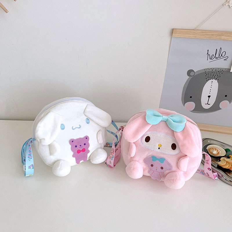 Bololo Túi Đeo Chéo Kiểu Hoạt Hình Nhồi Bông Dễ Thương Cho Bé Gái