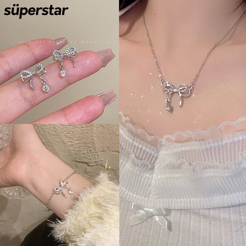 Bộ Trang Sức Đính Đá Thời Trang Dành Cho Nữ