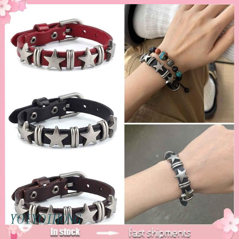 Đồng Hồ Đeo Tay Dây Da Mặt Ngôi Sao Phong Cách Vintage Thời Trang Cho Nữ