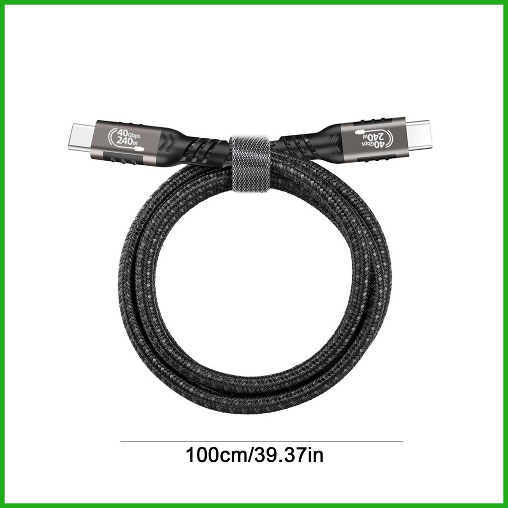 Cáp Sạc USB C 40Gbps 240W 8K60Hz Hoặc Dual 4K Video Tương Thích Với Cáp Type C Và USB C Cho Javn