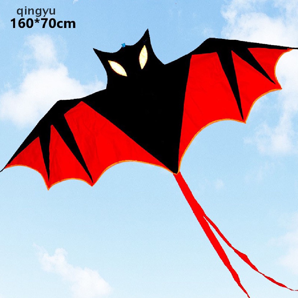 Qingyu Diều Thể Thao Ngoài Trời Hình Dơi Ma Cà Rồng Màu Đỏ Dễ Bay Làm Quà Tặng Tuyệt Vời