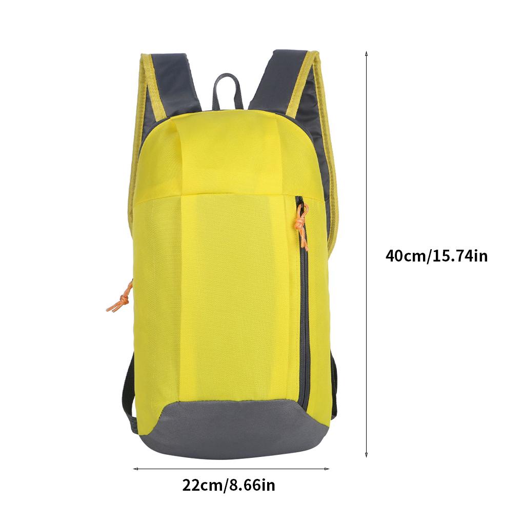 Ba Lô Leo Núi Dung Tích 10L Bằng Vải Oxford Chống Nước Có Dây Khóa Kéo Tùy Chỉnh