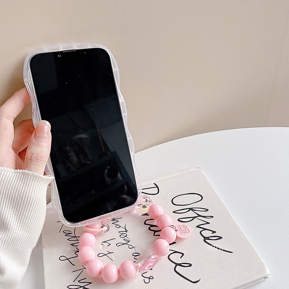 Ốp Điện Thoại TPU Dẻo Họa Tiết Chú Vịt 3D Dễ Thương Chống Sốc Kèm Vòng Đeo Tay Cho IPhone 11 12 13 14 Pro Max 14 Plus