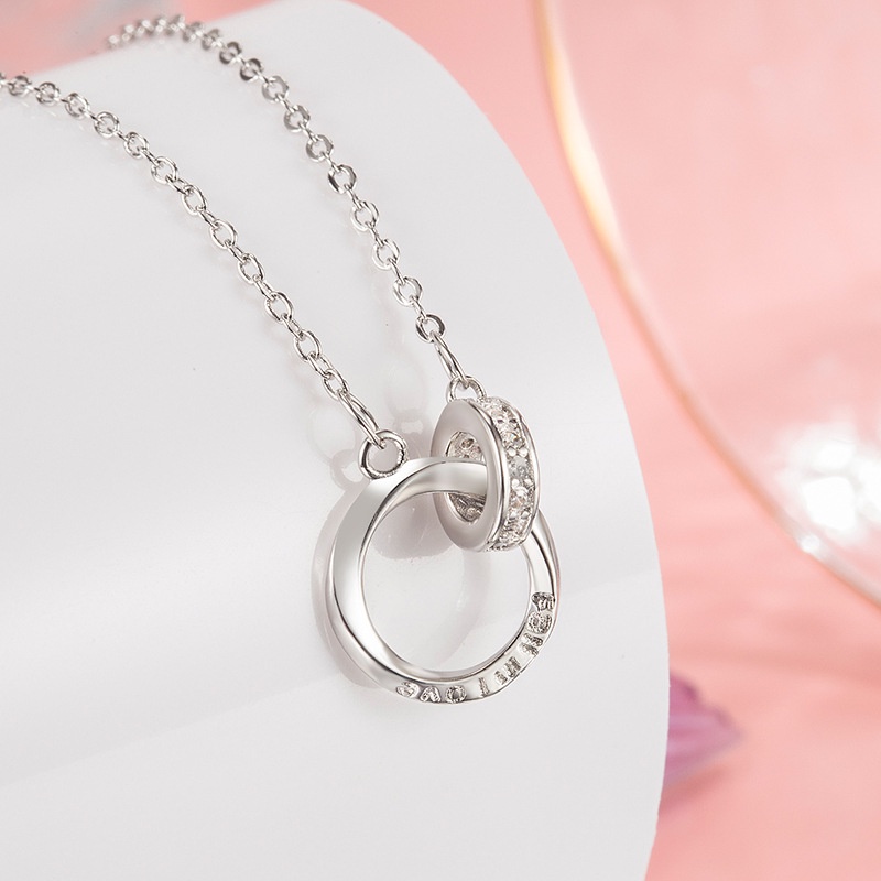 Vòng cổ Mặt Nhẫn Thiết Kế Sang Trọng Thời Trang Mùa Hè Cho Cặp Đôi