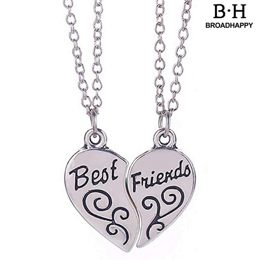 1 Cặp Vòng cổ Khắc Chữ Best Friends Thời Trang Dành Cho Nữ