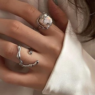 Nhẫn Đính Đá Opal Phong Cách Vintage Dành Cho Nữ