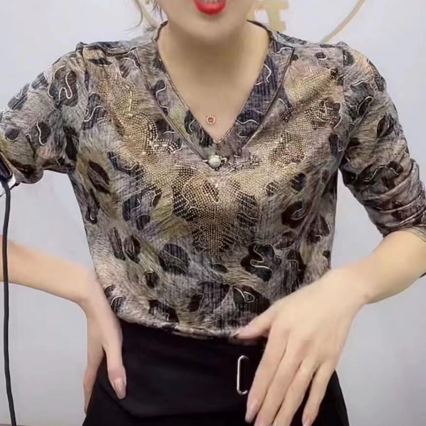 Áo Sơ Mi Tay Dài Plus Size Thời Trang Xuân Thu Cho Nữ Trung Niên