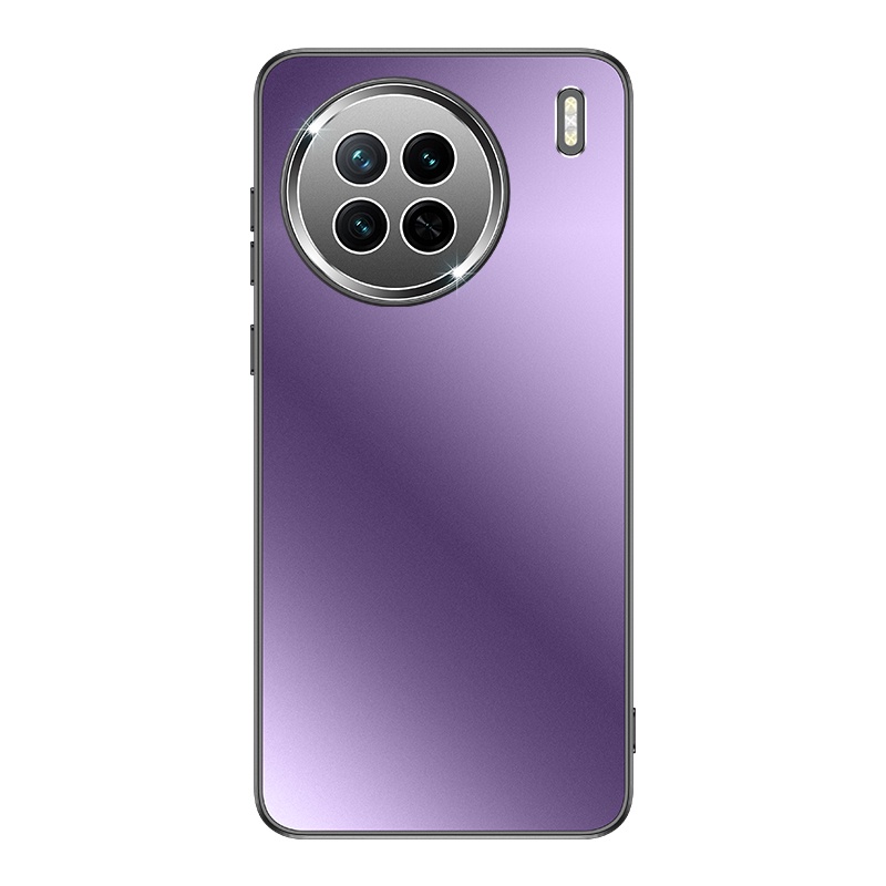 Ốp Điện Thoại Nhựa pc Mặt Nhám Mạ Kim Loại Chống Dấu Vân Tay Cho vivo x100 x90 x90s pro plus Giá Đỡ