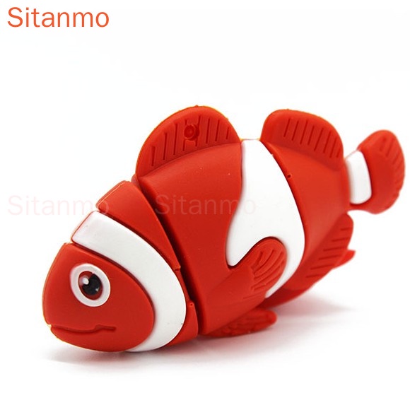 Usb Dung Lượng 1GB 8GB 16GB 32GB 64GB 2TB 128GB Bằng Silicon Hình Cá Nhiệt Đới Dễ Thương
