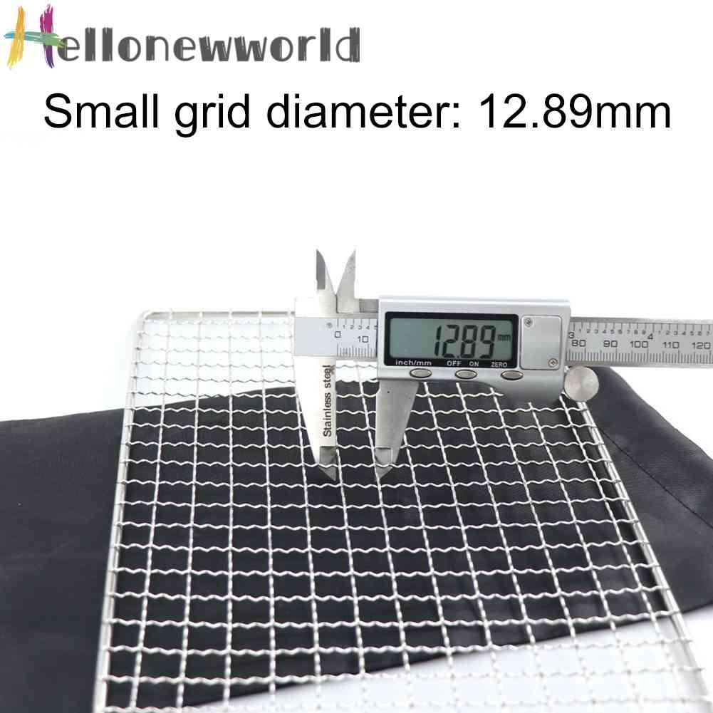 Vỉ Nướng BBQ Hình Vuông Bằng Thép Không Gỉ Tiện Dụng Khi Đi Cắm Trại