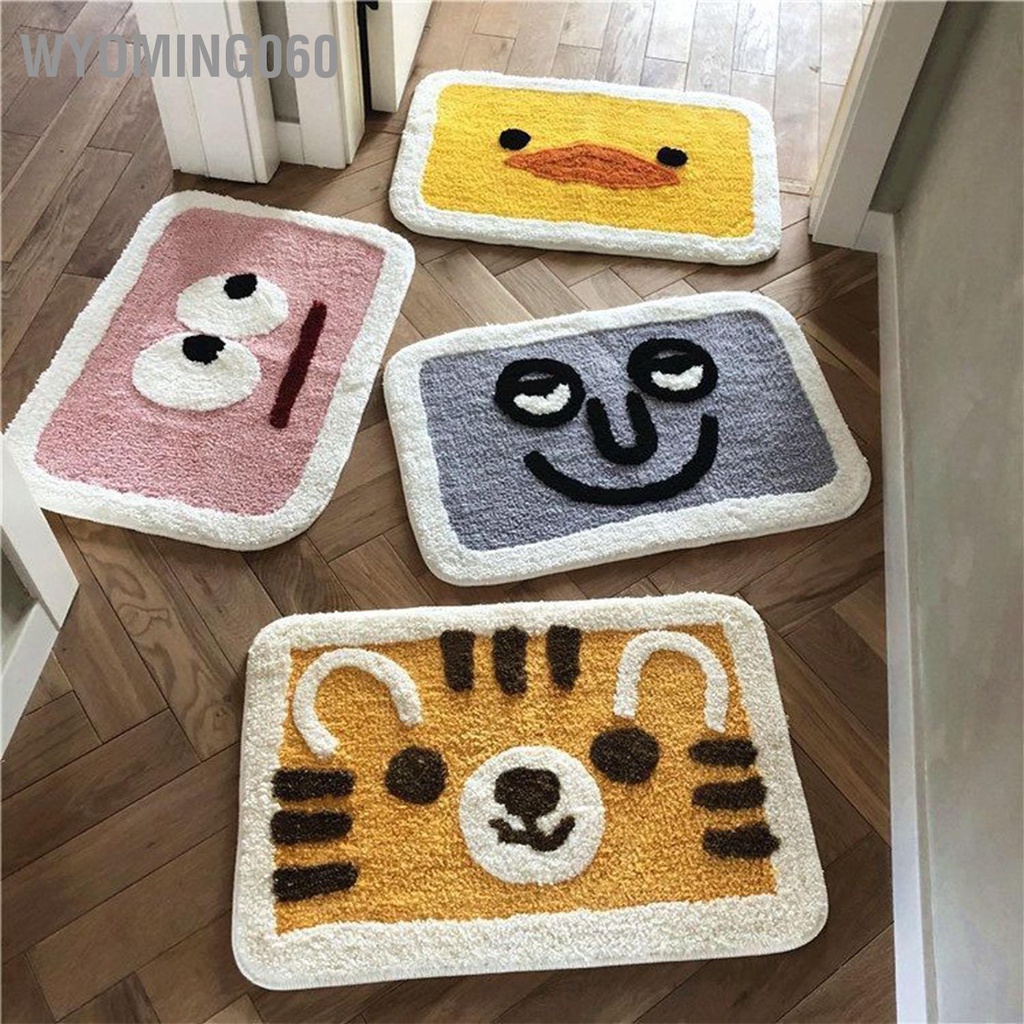 [Hàng Sẵn] Thảm Nhà Tắm Thảm Chống Trơn Trượt Cửa Thảm Phòng Ngủ Dễ Thương Thảm Cửa Hộ Gia Đình Hút Chăn Nước Thảm Sàn Nhà Tắm【Wyoming060】