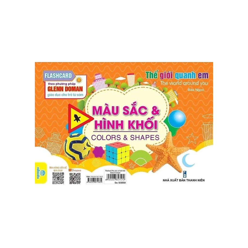 Sách – Flashcard Thế Giới Quanh Em: Màu Sắc Và Hình Khối - Colors &amp; Shapes (ND)
