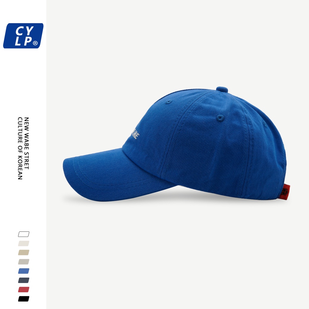 Mũ Lưỡi Trai Mềm Thêu Chữ Phong Cách Hàn Quốc Thời Trang Xuân Hè Cho Cặp Đôi