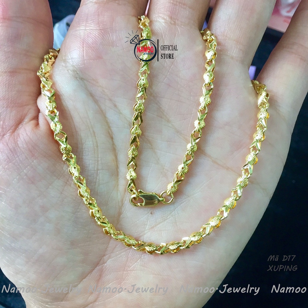 Dây Chuyền Trơn Nữ D17 Bền Màu, Hàng cao cấp dùng hàng ngày ko đen gỉ bảo hành 6 tháng