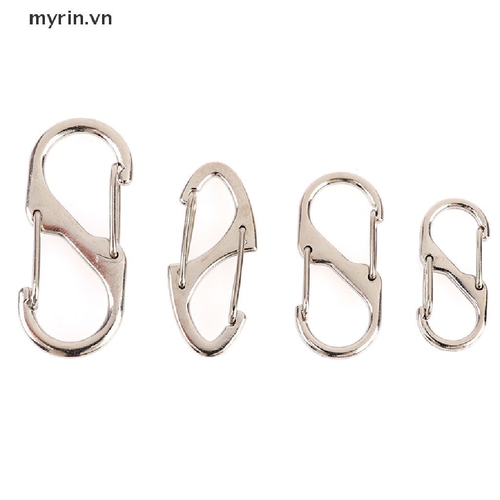 Set 10 Móc Khóa Chữ S Bằng Thép Không Gỉ Tiện Dụng