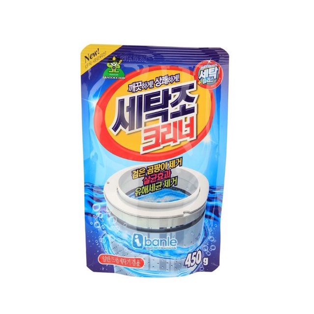 (GIÁ HUỶ DIỆT)BỘT TẨY VỆ SINH LỒNG MÁY GIẶT SANDOKKAEBI-HÀN QUỐC