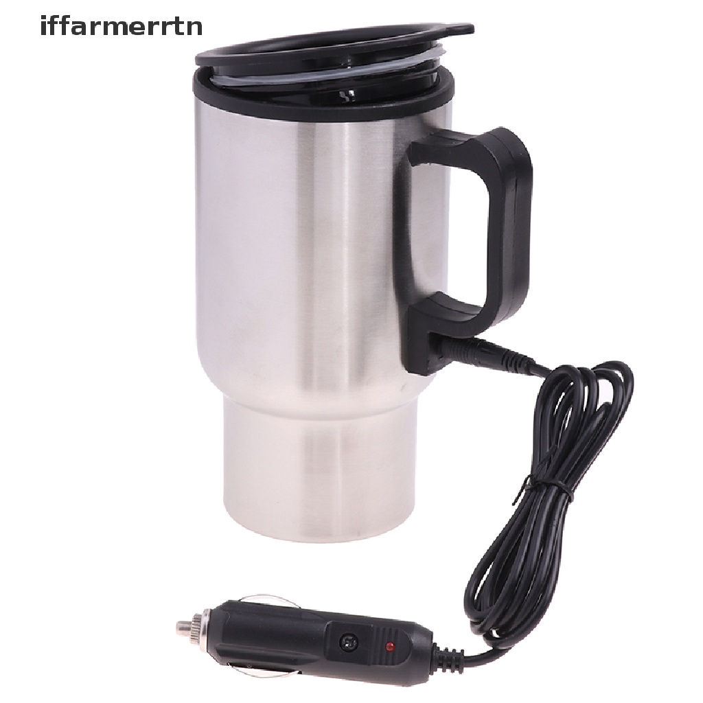 Ấm Đun Nước Bằng Thép Không Gỉ Cho Xe Ô Tô iffar 12V 450ml