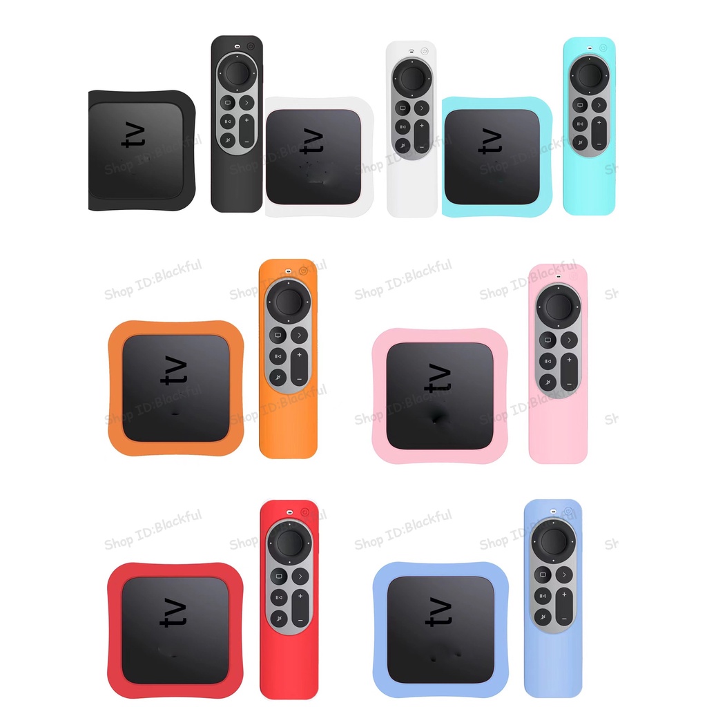 Vỏ Bọc Điều Khiển Từ Xa Bằng Silicone Cho Apple TV 6th Siri 4K Apple TV 7th