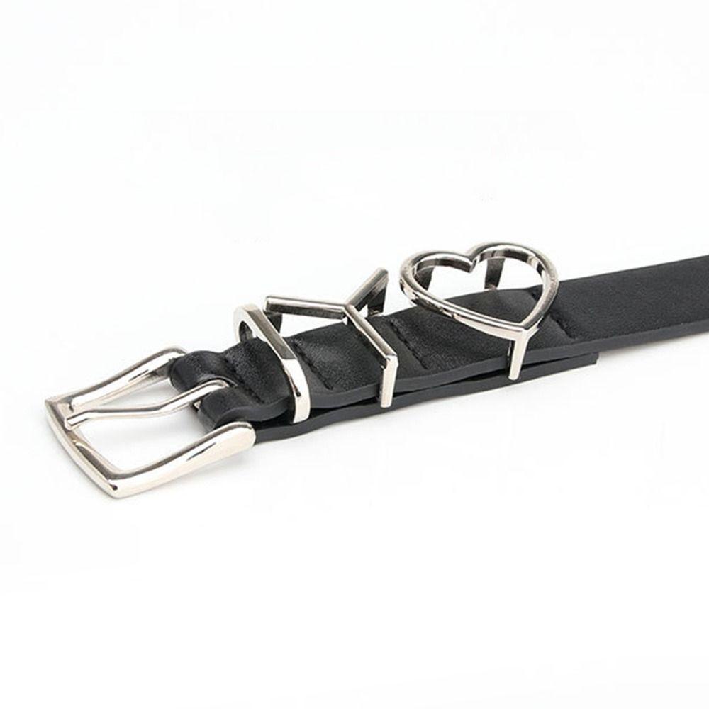 Thắt Lưng Da PU Có Khóa Cài Trang Trí Đầm Jean