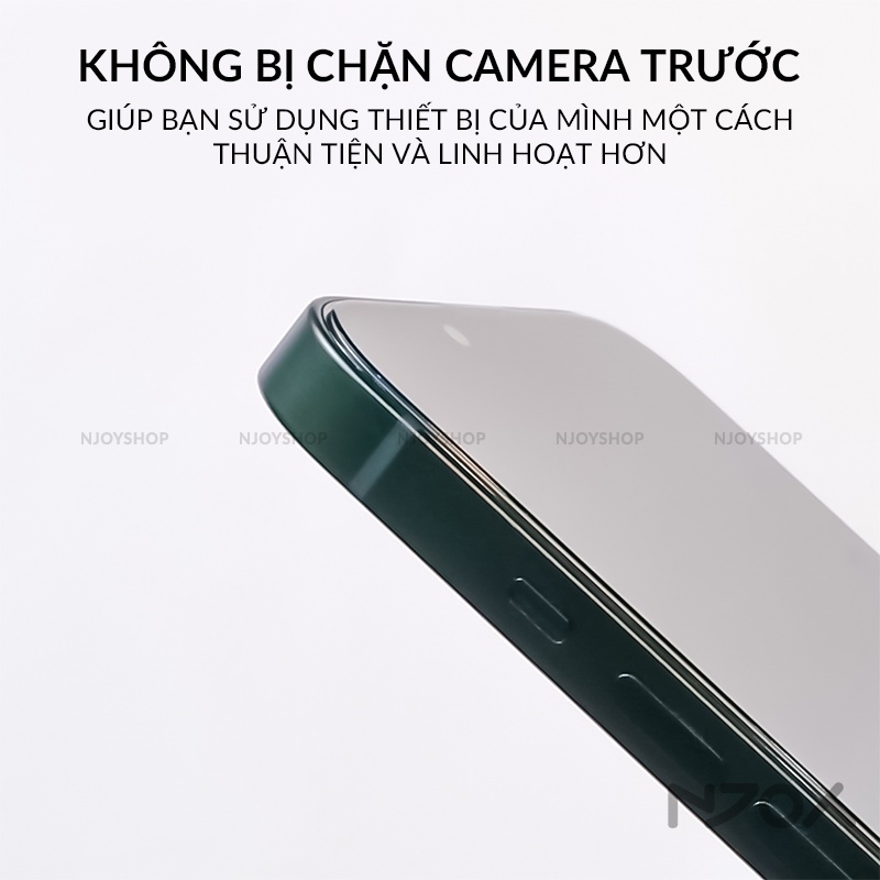 Kính Cường Lực Tự Dán Chống Nhìn Trộm Full Màn Hình Cho 12 13 14 15 Pro Max X Xr Xsmax KingKong Njoyshop