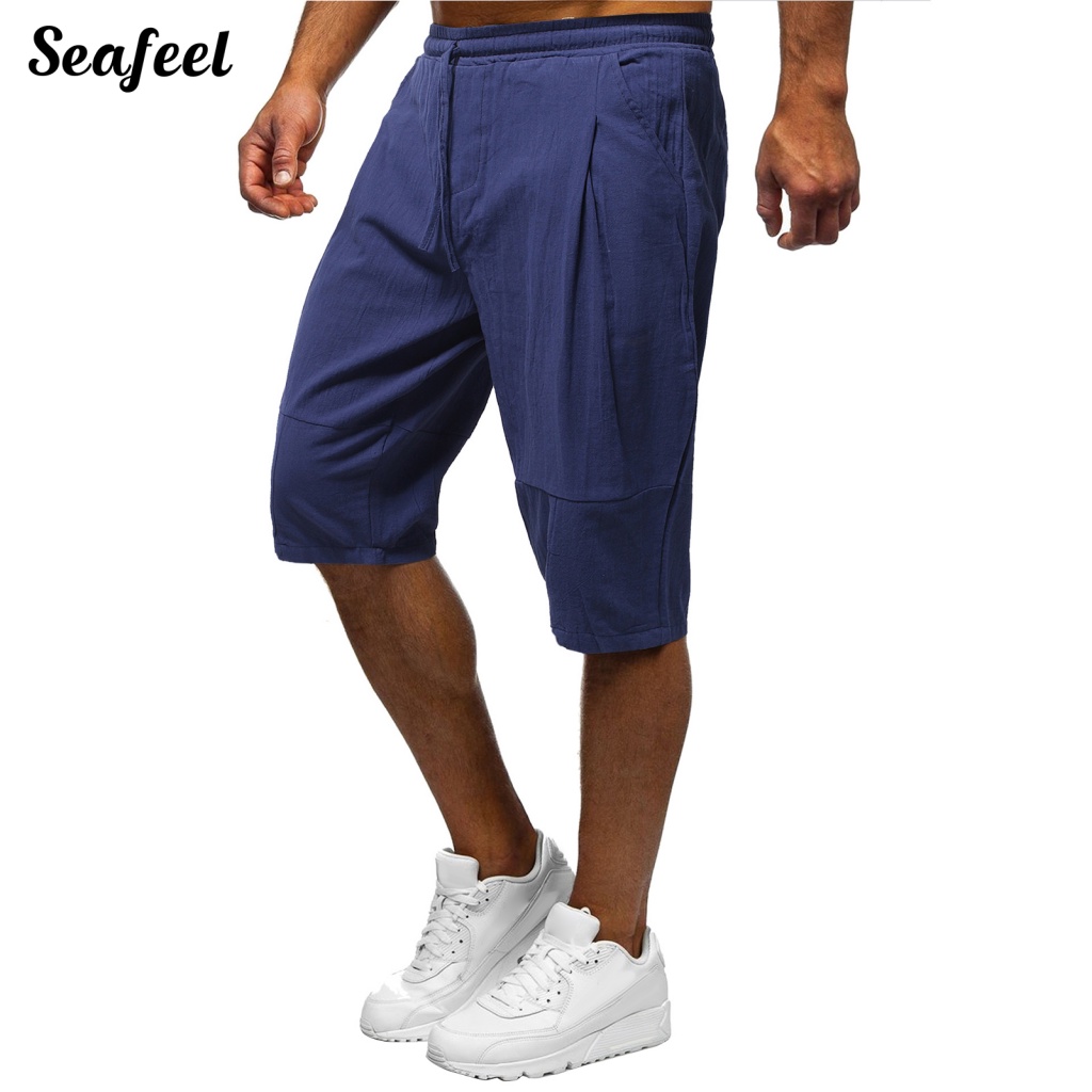 Sf_quần Short Dây Rút Dài Đến Đầu Gối