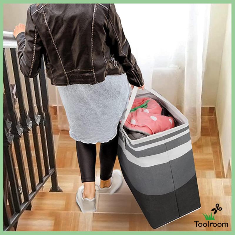 Giỏ Đựng Quần Áo Bẩn Có Thể Gấp Gọn Tiện Dụng Cho Gia Đình / Ban Công