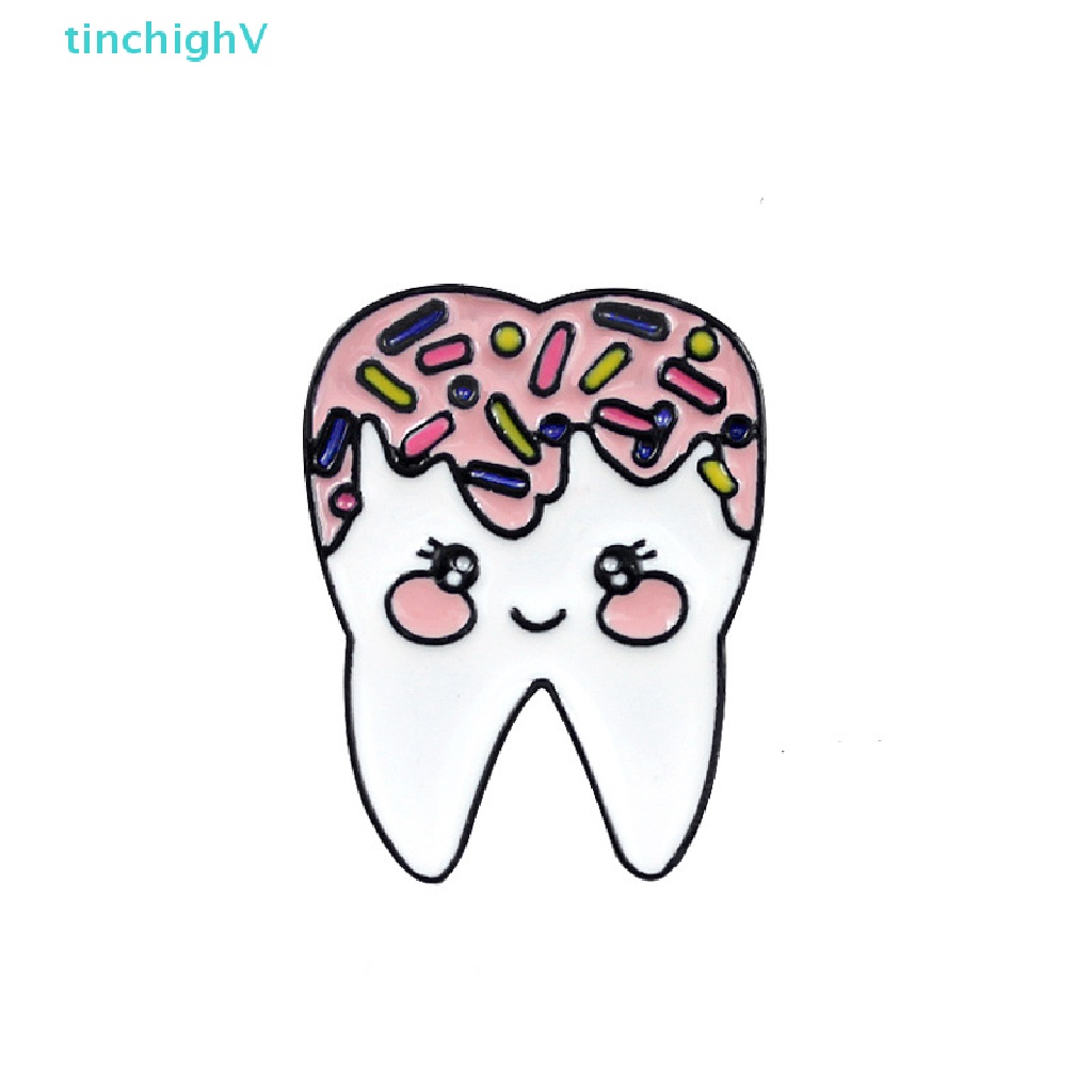 [TinchighV] Ghim Cài Áo Họa Tiết Răng Shy Hoạt Hình Dễ Thương Ngọt Ngào Đáng Yêu