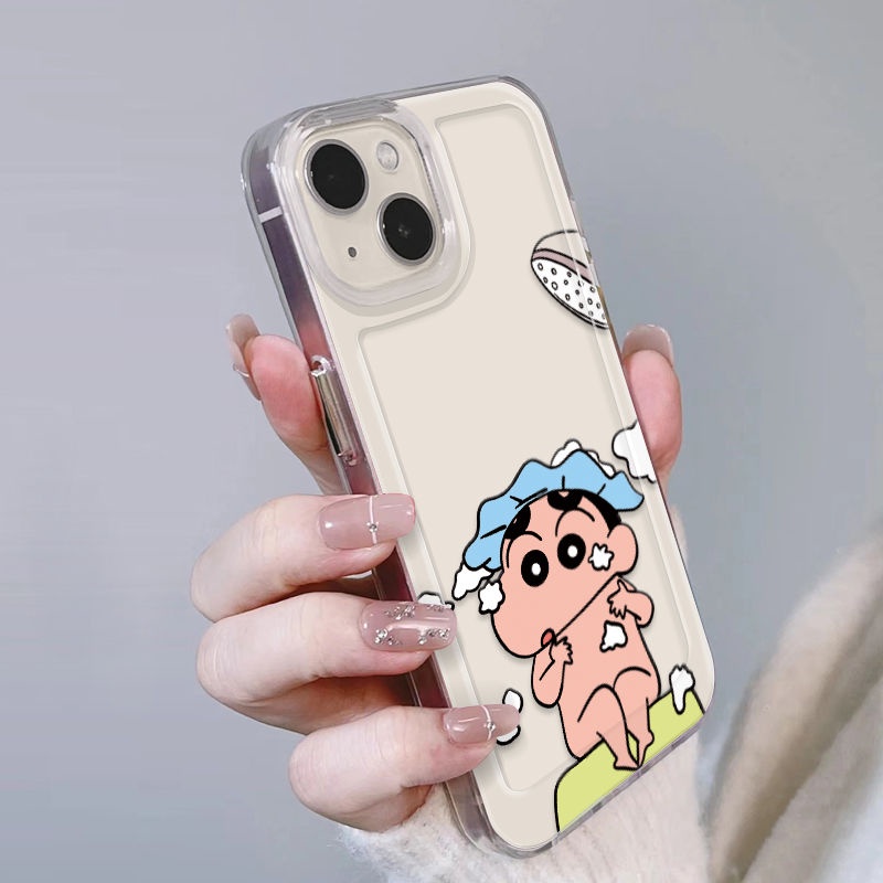 ✅Ốp ĐiệN ThoạI ChốNg SốC HìNh Shin-Chan Cho iPhone 14 / 13 Promax 12 / 11 xrs 7 / 8 Plus