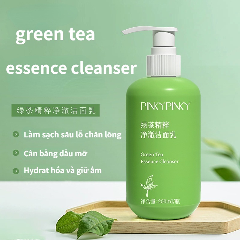 Sữa Rửa Mặt Trà Xanh Tẩy Tế Bào Chết Làm Sạch Sâu Không Gây Kích Ứng 200ml
