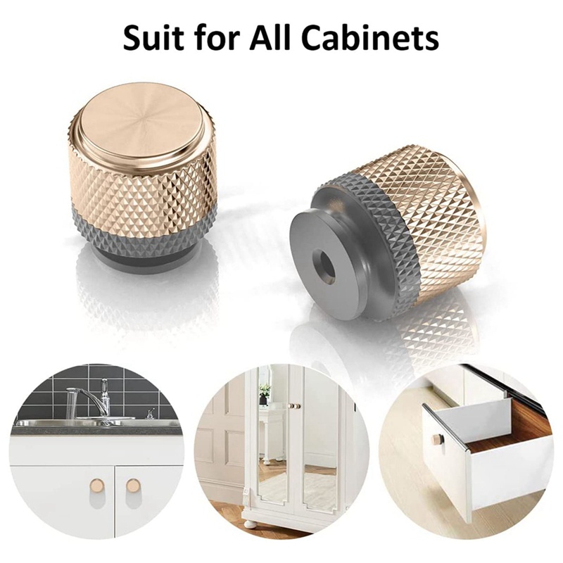 Set 16 Tay Nắm Cửa Tủ Họa Tiết Kim Cương Kèm Ốc Vít