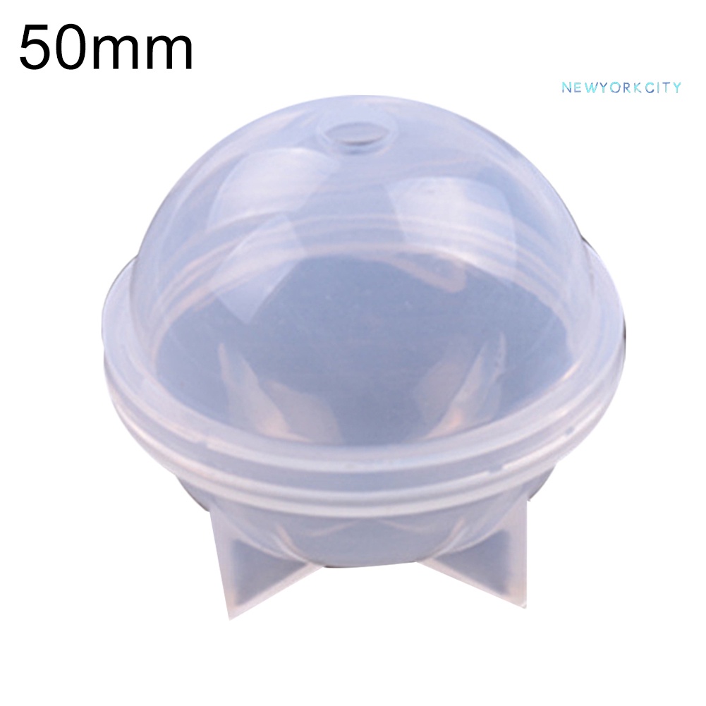 Khuôn Silicone Làm Đồ Trang Sức Hình Cầu 20 / 30 / 40 / 50 / 60mm