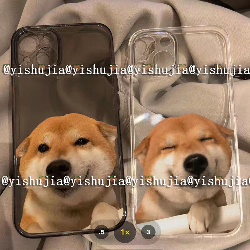 ✅Ốp Điện Thoại Silicon Mềm Màu Trong Suốt Hình Chú Chó Shiba Dễ Thương Cho iPhone 13 14 12promax xs 7Pin 11