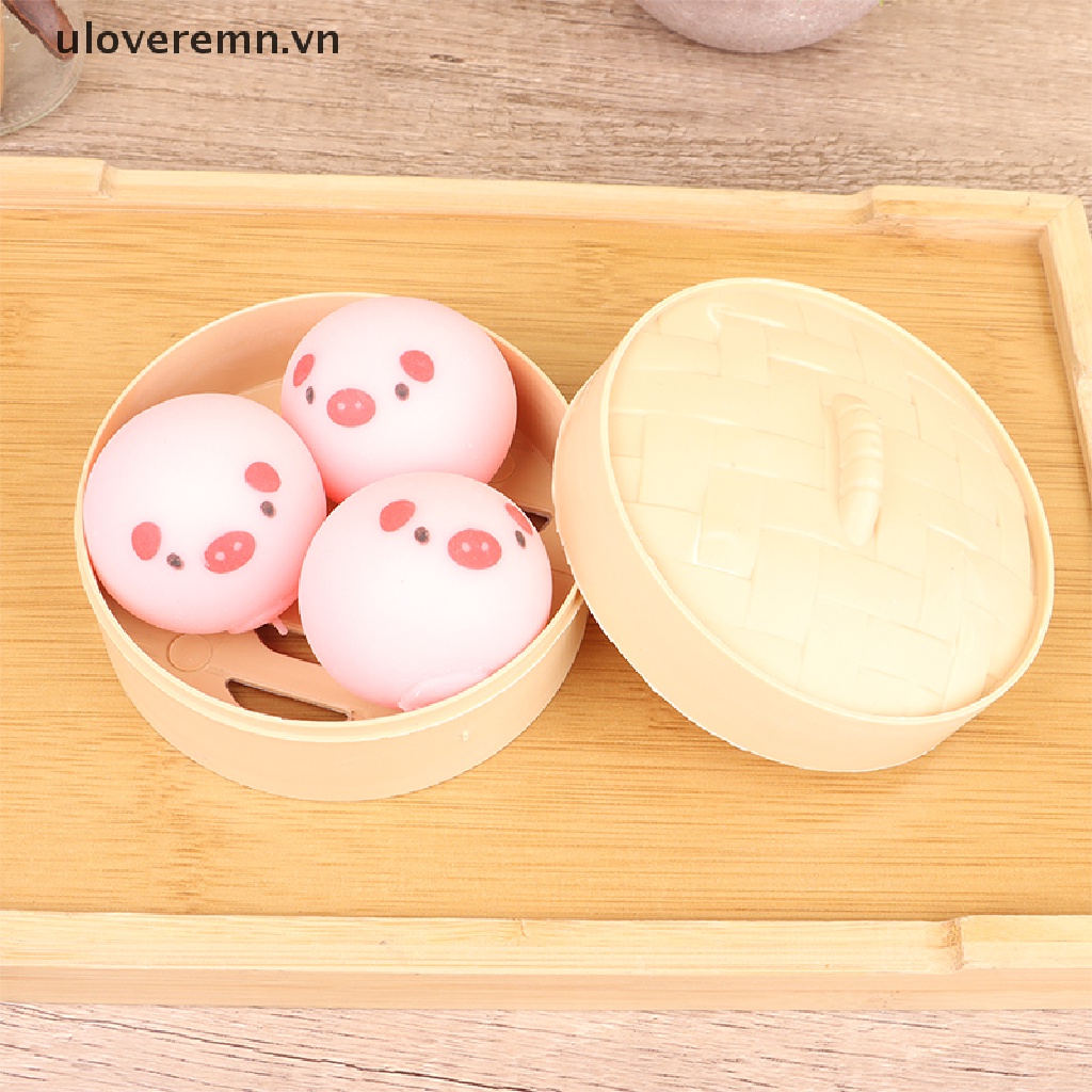 Đồ Chơi Nhồi Bông Hình Bánh Bao Hấp Độc Đáo Giảm Căng Thẳng