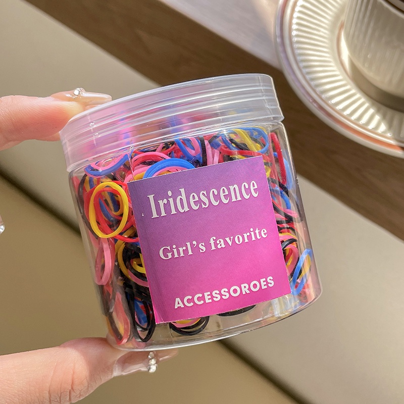 Dây Buộc Tóc Cao Su Màu Kẹo Dùng Một Lần Không Đau Cho Bé Gái