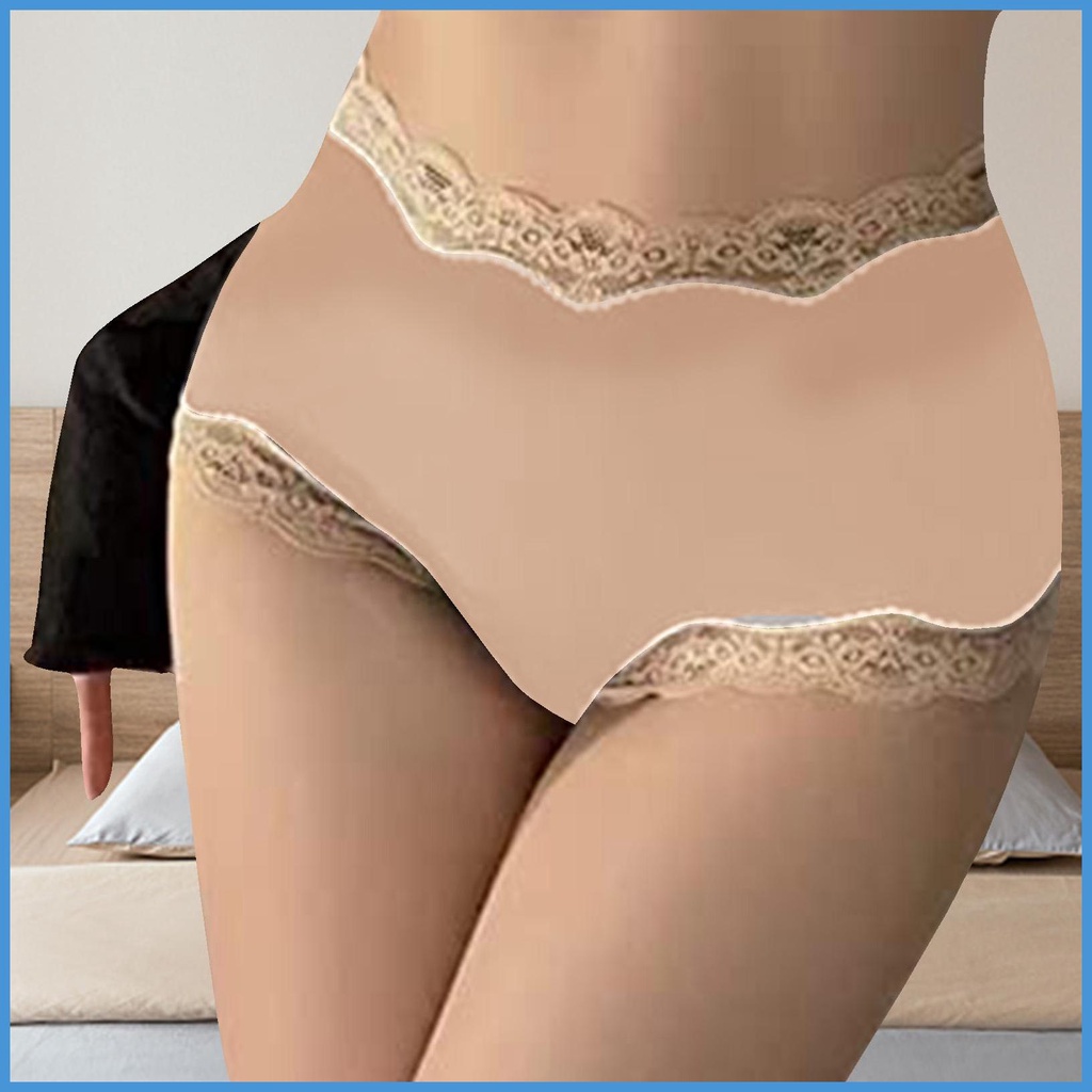 Quần Lót Ren Lưng Cao Định Hình Toàn Thân Mềm Mại Co Giãn
