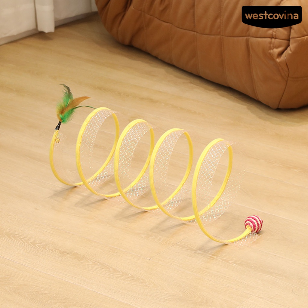 [COD]♝Đồ Chơi Đường Hầm Hình Chữ S Chống Rách Có Thể Gấp Gọn Tiện Dụng Cho Mèo Cưng