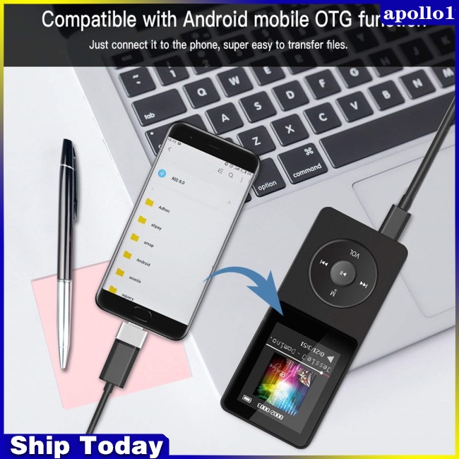 Máy Nghe Nhạc Mp3 Kết Nối Bluetooth Không Thấm Nước Siêu Mỏng Kiêm Đài Fm / Máy Ghi Âm Mp3 Cho Học Sinh