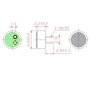 Đầu Micro 6 * 2.2mm 6022 6 * 2.2 6027 Chất Lượng Cao