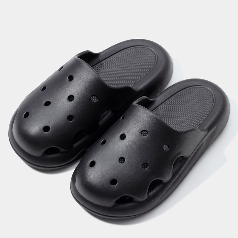 195.Dép EVA Đục Lỗ Đi Trong Nhà Đế Dày Chống Trượt Họa Tiết Hoạt Hình Cho Nữ