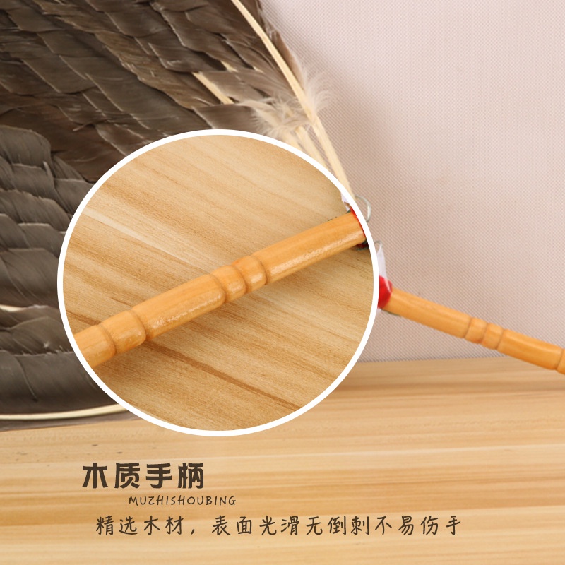 Quạt Lông Ngỗng Làm Thủ Công Phong Cách Retro